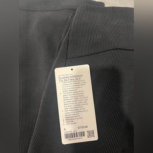 Lululemon Brushed Softstreme Ribbed Zip Flare 32.5” SIZE 4